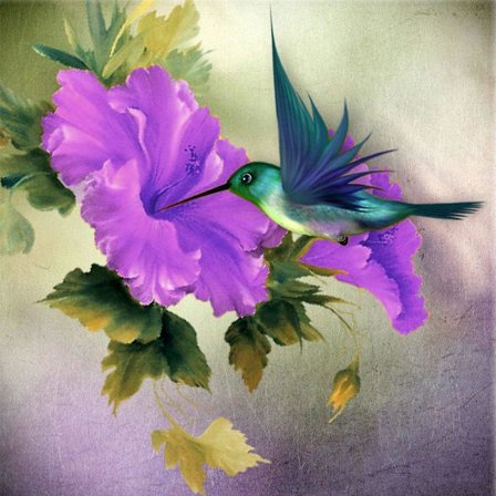 Aikuisten DIY-timanttimaalaussarja Kukka Timanttitaide Lintu Täysi Timantti Pyöreä Timanttimaalaus Tarvikkeet Ristipisto Kirjonta Koristelu 14x14 