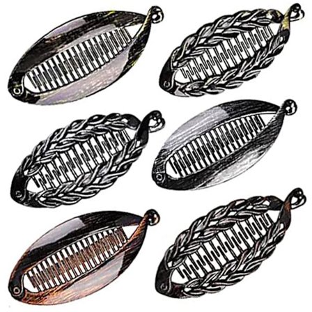 6 st bananhårklämmor