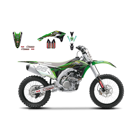 Dekalkit Blackbird Replica Monster Energy Racing Team 2016 - Kawasaki KX 450 X 2021-2023
