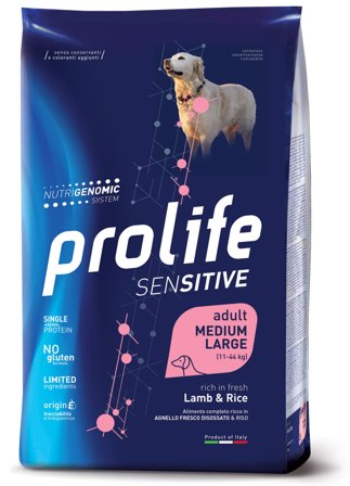 Prolife Dog Sensitive Lamb & Rice Cibo Secco Per Cani Adulti