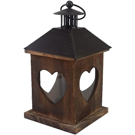 Riippuva Teevalokynttilänpidin, Vintage Rauta Lyhty, Retro Puinen Kynttilälyhty, Itsenäinen Lyhty, Sisällä