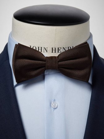 John Henric Men's Braune Fliege Size Pre-tied