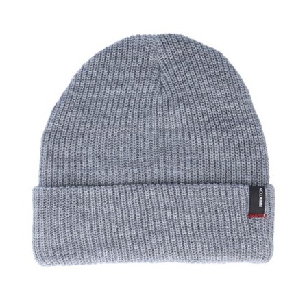 Brixton - Grå cuff Beanie - Heist Light Heather Grey Cuff @ Hatstore