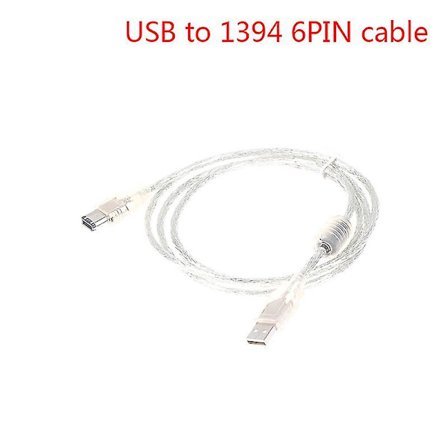 1 x Firewire IEEE 1394 6-polet Han til USB 2.0 Han Adapterkabel Shytmv