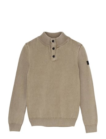 Indian Blue Jeans | Knitted Col Buttons Washed | 176