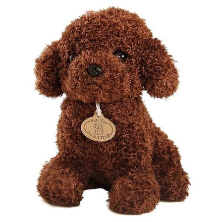 Tegneserie Søt Puddel Hund Valp Plysj Utstoppet Dukke Klembar Leke Hjem Ornament Gave