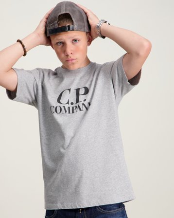 C.P. Company T-SHIRT SHORT SLEEVE Grå T-shirts Dreng - Kids Brand Store