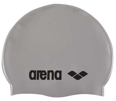 Arena Silicone Badehætte Voksen Silver/Black, Tøj & Bolig, Badehætter, Badehætter Til Voksne
