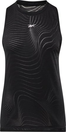 Reebok Women's Burnout Tank Women Short sleeved fitness sweater Black XS