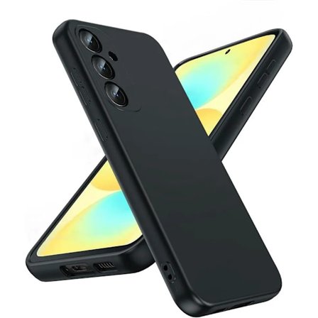 Kompatibel med Samsung A17 Matt Svart Skal