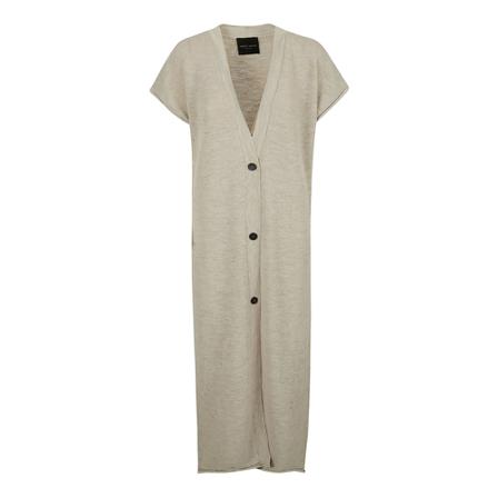 Roberto Collina, Long cardigan Beige, Dames, Maat:S