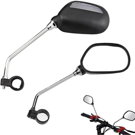 Cykelspeglar Bak 2st Justerbara Roterbara Cykel Backspegel för Landsvägscykel Mountainbike för 22-25mm Diameter Styre