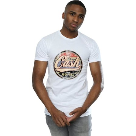 Johnny Cash Herre Farge Rock N Roll Circle T-skjorte Voksen S-3xl Txu139