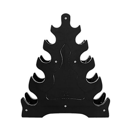 Winomo Dumbbell Oppbevaringsstativ Trebladdesign Dumbbellholder 5-trinns Vektløfting Dumbbell Oppbevaringsstativ