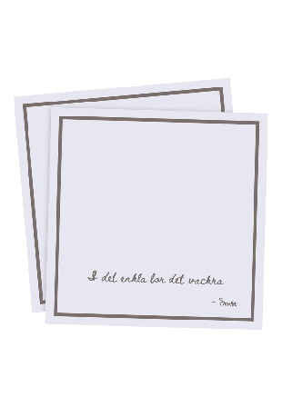 ERNST Servett "I det enkla" Kökstextil Grå 33X33