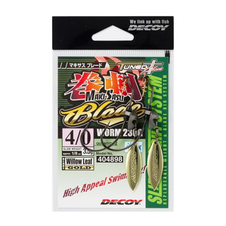 Decoy Worm230G Makisasu Blade Gold, 2.5g - #2/0
