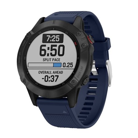 Silikonarmband Garmin Fenix 6 Mörkblå