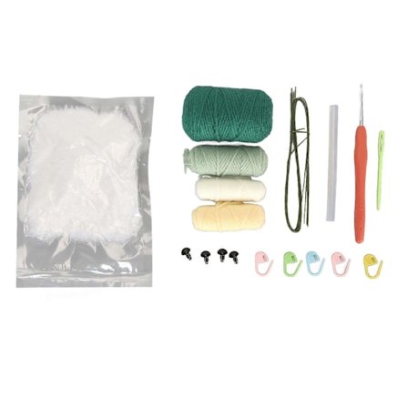 Ugle Hækling Dyr Sæt til Begyndere med Garn Hæklenål Fyld DIY Lær at Hækle Dyr Startpakke