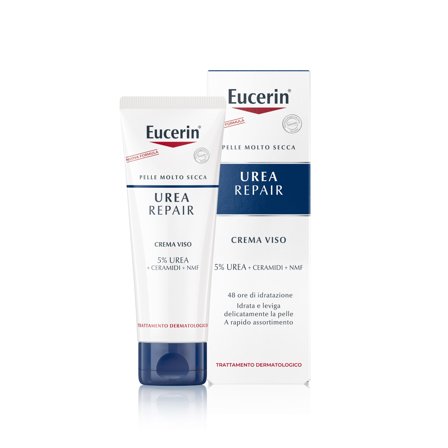 Eucerin UreaRepair Crema Viso Levigante 5% Urea 50ML - Tratt.viso 24 ore lenitiva