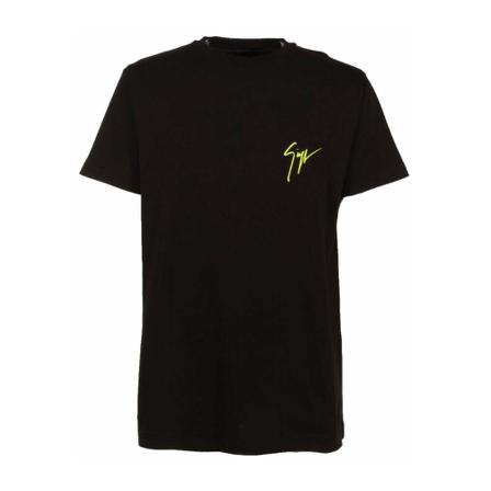 Giuseppe Zanotti, T-shirt Zwart, Heren, Maat:2XL