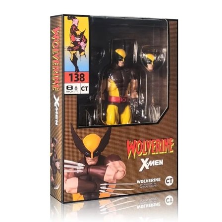 138 Wolverine Figur Brun Comic X-Men Action Figure Shf Anime Figurine Ko Model Toy Doll