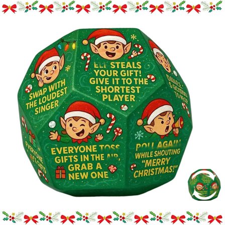 Julenisse Gavebytte Terning 2025 Ny Julebord Gavebytte Terning Spill Morsomme Julestrømpe Fyllstoffer Gavebytte Terning