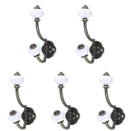 Retro Keramik Klädkrokar, 5-pack Pal Krokar