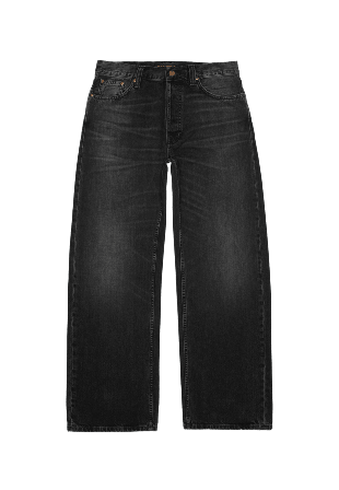 Nudie Jeans Loud Larry Black Storm Dam Svart W28/L32