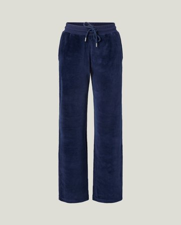 Lexington Bio-Baumwolle Velourhose, Dunkelblau