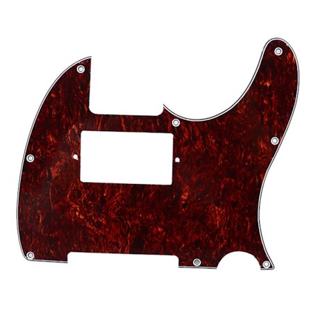 Guitar Pickguard PVC Anti Scratch Dekorativ Støjreduktion Guitar Guard Plade til Fender Telecaster Rød
