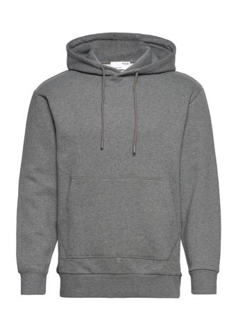 Slhrelaxjackman Hood Sweat S Noos Hoodie Grå Selected Homme
