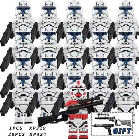 21pcs Fit Compatible Lego Star Wars Clone Troopers Kids Gifts Toys