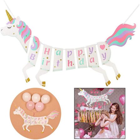 Onnittelupäivän banneri, syntymäpäiväkoriste seppele