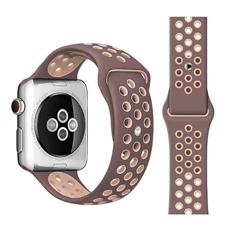 Apple Watch Series 5 / 4 44mm dual color watch band - Puce