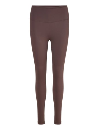 Gina Tricot Highwaist Ruched Yoga Tights - Brown - M