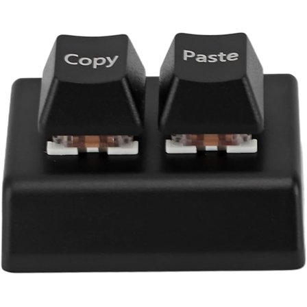 Ohjelmoitava näppäimistö, 2 näppäintä Kopioi Liitä Yhden käden ohjelmoitava mekaaninen USB-näppäimistö