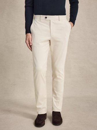 John Henric Men's Sand Chinos Slim Fit Size 34