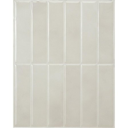 Selvklæbende køkken- og badeværelsesbagvæg, hvid-grå selvklæbende fliser, sæt med 5 ark, 29 x 22,86 cm