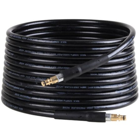 15 m slange til Kärcher højtryksrenser, fleksibel til Kärcher højtryksrenser, Højtryksrenserslange til Kärcher K2 K3 K4 K5 K6 K7 Hurtigkobling