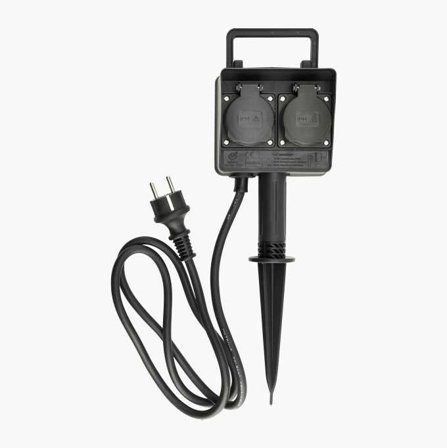 Grenuttag med jordspjut IP44