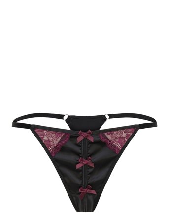 Hunkemöller Ambra Hl String Tr - Black - XS