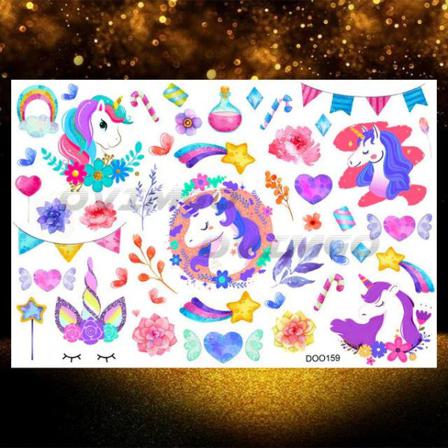 Unicorn 28 St Barntatueringar Tatuering Enhörning Blandade