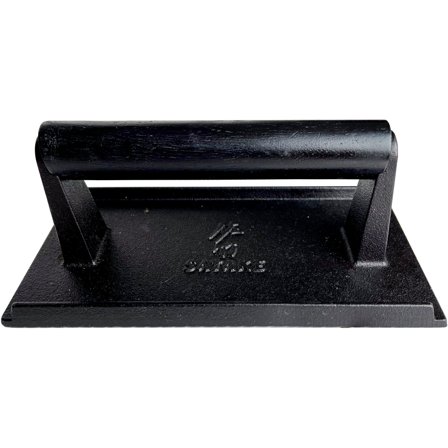 Satake Grillpress gjutjärn, trähandtag | Utematlagning > Grillar > Grilltillbehör | Bagaren och Kocken