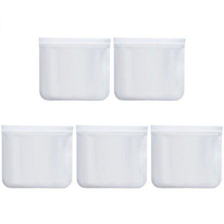 Silikoneposer til mad, gennemsigtige genanvendelige 5 stk.