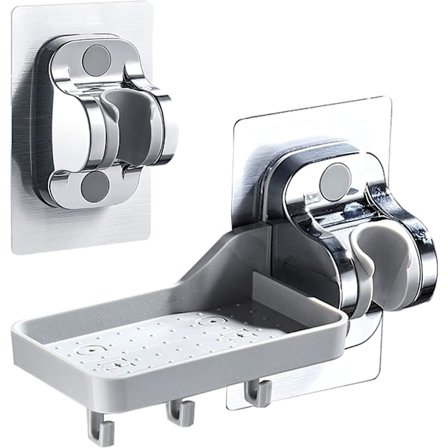 Duschhuvudhållare utan borrning - Starkt lim - Justerbar