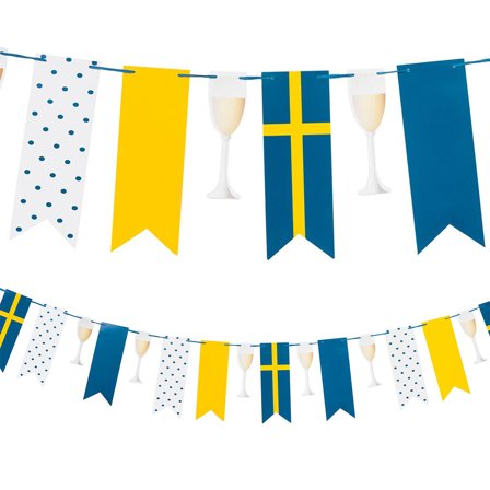 DIY Guirlande Flag og Champagneglas