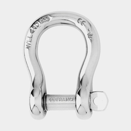 Lyrový šekl Wichard, Ø8 mm, 37 mm, nerezová ocel, se šroubovací křídlovou čepem