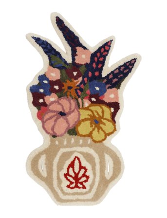 Bongusta Flower Vase Rug - Multi/patterned - 75X55CM