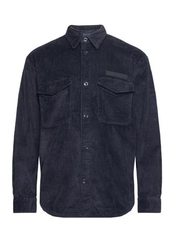 Corduroy Solid Overshirt Overshirts Marineblå Tommy Hilfiger*Betinget Tilbud