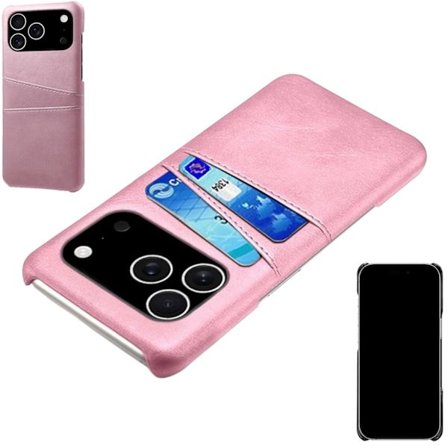 1SWEDEN skal kortholder til iPhone 17 Pro - mobilcover rosa
